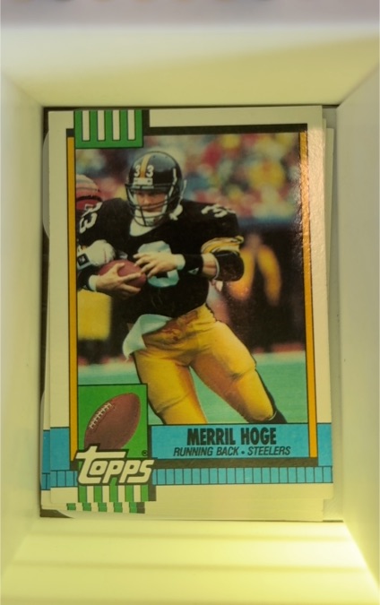 1990 Topps #185 Merril Hoge — front
