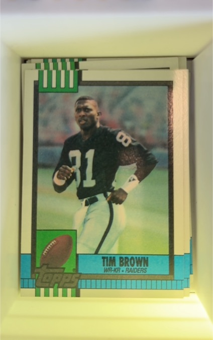 1990 Topps #295 Tim Brown — front