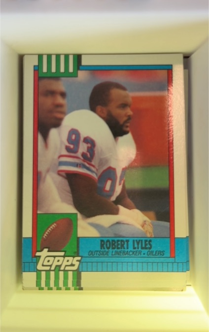 1990 Topps #212 Robert Lyles Houston Oilers — front