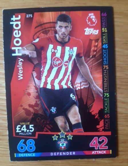 2025 Topps Premier League #275 Wesley Hoedt — front