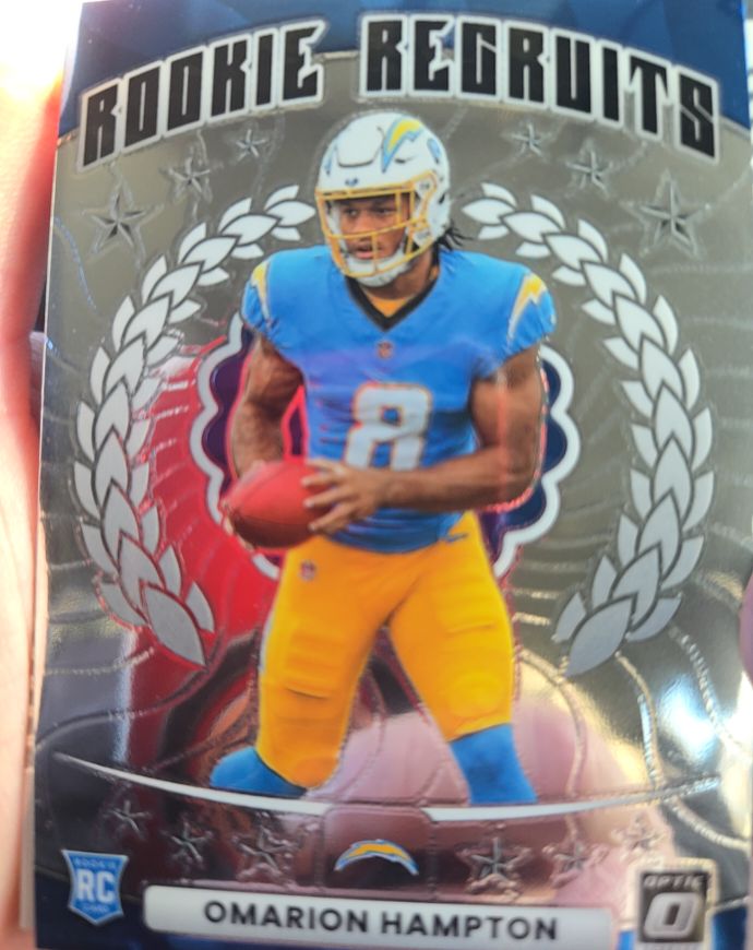 2025 Donruss Optic #12 Omarion Hampton Rookie Recruits — front