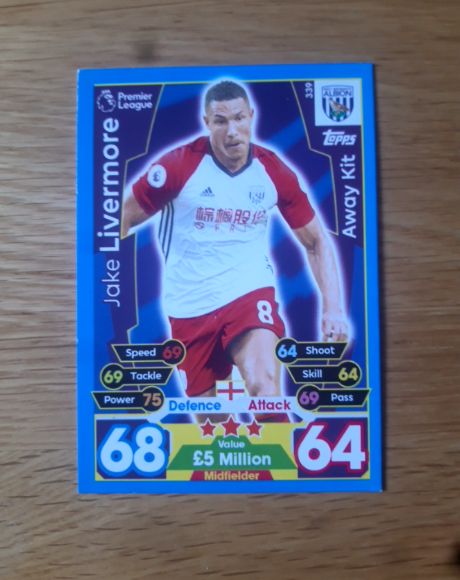 2017 Topps Match Attax #339 Jake Livermore — front