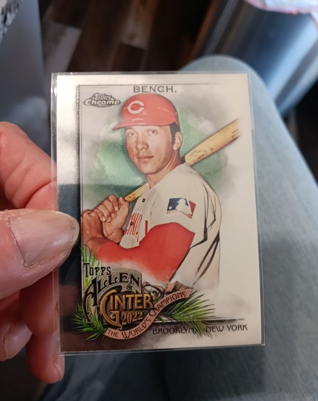 2022 Topps Allen & Ginter Chrome #38 Johnny Bench — front