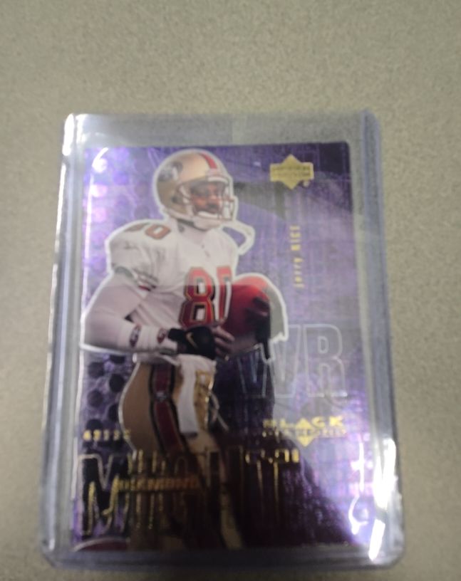2000 Upper Deck Black Diamond #DM9 Jerry Rice Diamond Might — front