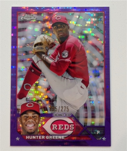 2023 Topps Chrome #40 Hunter Greene — front