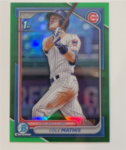 2024 Bowman Draft Chrome #BDC-81 Cole Mathis — front