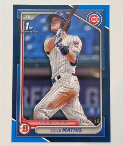 2024 Bowman Draft #BD-81 Cole Mathis — front