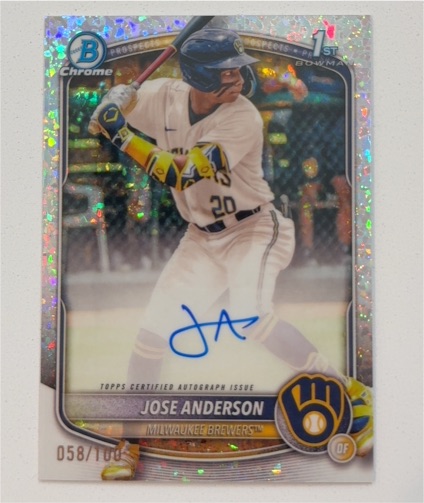 2025 Bowman Chrome #CPA-JA Jose Anderson — front