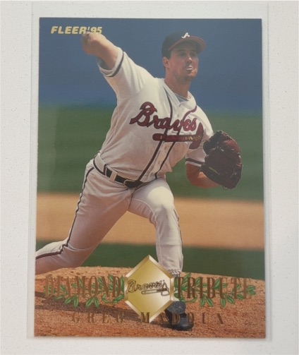 1995 Fleer Update Diamond Tribute #8 Greg Maddux — front
