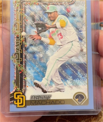 2025 Topps Holiday #H91 Manny Machado — front