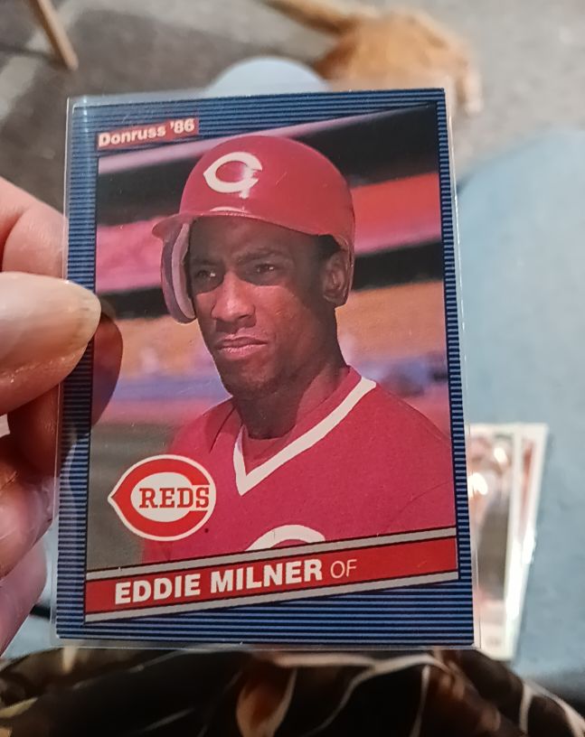 1986 Donruss #325 Eddie Milner — front