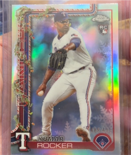 2025 Topps Holiday Chrome #HC148 Kumar Rocker — front