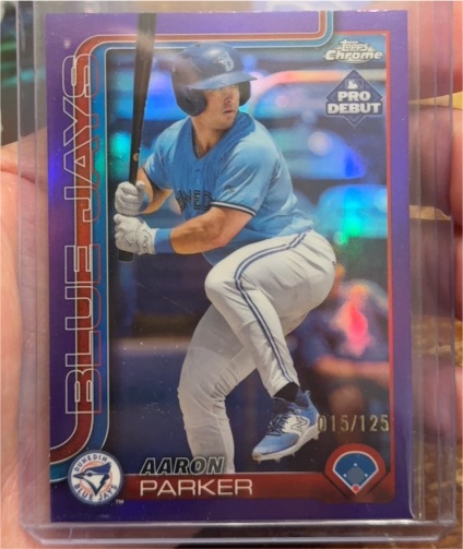 2025 Topps Pro Debut Chrome #PDC-21 Aaron Parker — front
