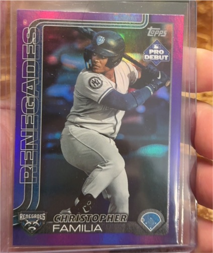 2025 Topps Pro Debut #PD-118 Christopher Familia — front