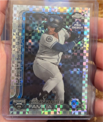 2025 Topps Chrome Pro Debut #PDC-118 Christopher Familia — front
