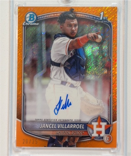 2025 Bowman Chrome #CPA-JV Jancel Villarroel — front