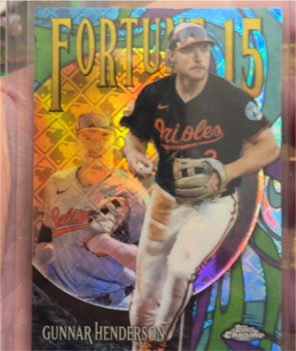 2025 Topps Chrome Fortune 15 #F15-2 Gunnar Henderson — front