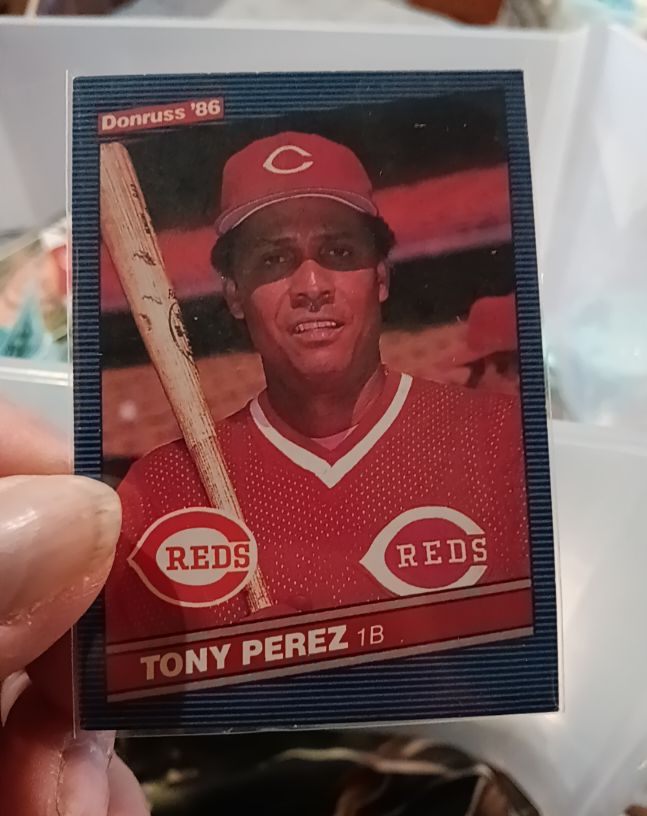 1986 Donruss #428 Tony Perez — front