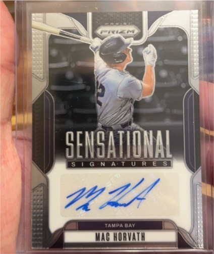 2025 Panini Prizm #SS-MH Mac Horvath Sensational Signatures — front