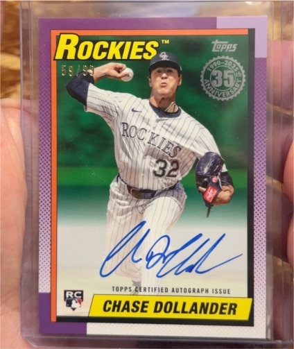 2025 Topps Update #U90-50 Chase Dollander — front