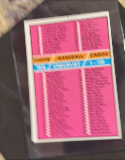 1978 Topps #435 Checklist — front
