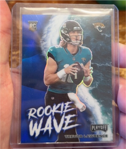 2021 Panini Playoff Rookie Wave #RW-TLR Trevor Lawrence — front