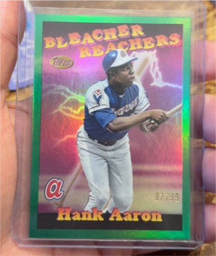 2025 Topps Update #BR-24 Hank Aaron Bleacher Reachers — front