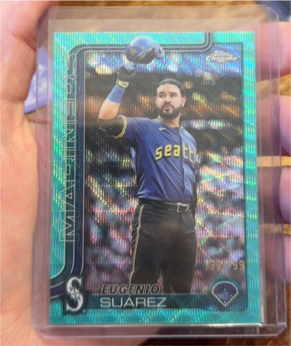2025 Topps Chrome Update #USC125 Eugenio Suarez — front