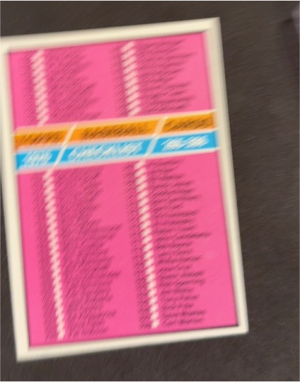 1978 Topps Football #107 Checklist — front