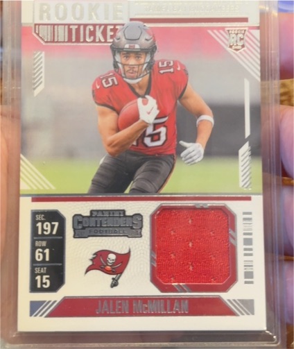 2024 Panini Contenders Rookie Ticket #RTS-JMN Jalen McMillan — front