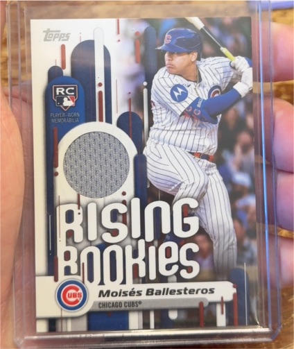 2025 Topps Update #RRR-MB Moisés Ballesteros Rising Rookie Relics — front