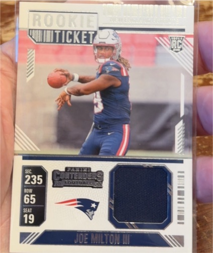 2024 Panini Contenders Rookie Ticket #RTS-JMN Joe Milton III — front