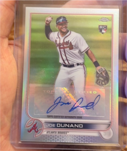 2022 Topps Chrome Update #AC-JDD Joe Dunand — front