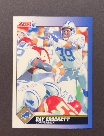 1991 Score #34 Ray Crockett — front