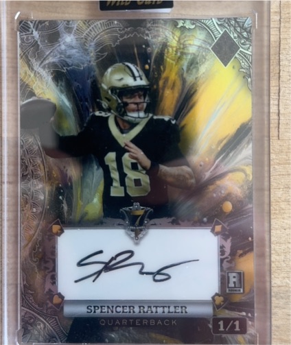 2024 Wild Card 7 Card Stud #AC7CS-SR Spencer Rattler — front