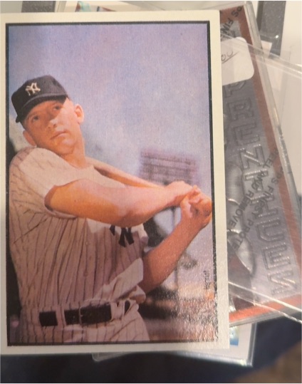 1989 Bowman #NNO Mickey Mantle Sweepstakes 1953 Bowman Reprint — front