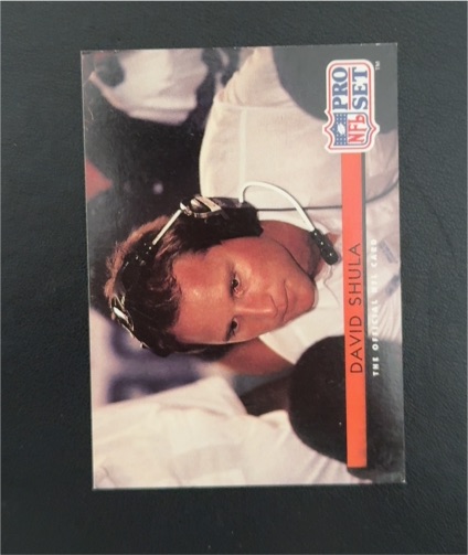 1992 Pro Set #135 David Shula — front
