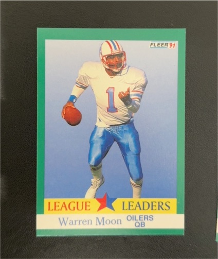 1991 Fleer #410 Warren Moon — front