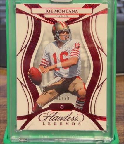 2024 Panini Flawless Legends #01/25 Joe Montana — front