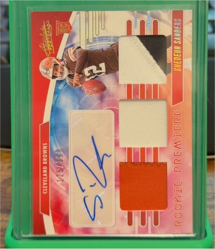 2025 Panini Absolute Rookie Premiere #RPM-SSS Shedeur Sanders — front