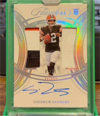 2025 Panini Flawless #01 Shedeur Sanders — front