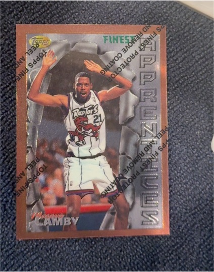 1996-97 Topps Finest #82 Marcus Camby Rookie RC Toronto Raptors — front