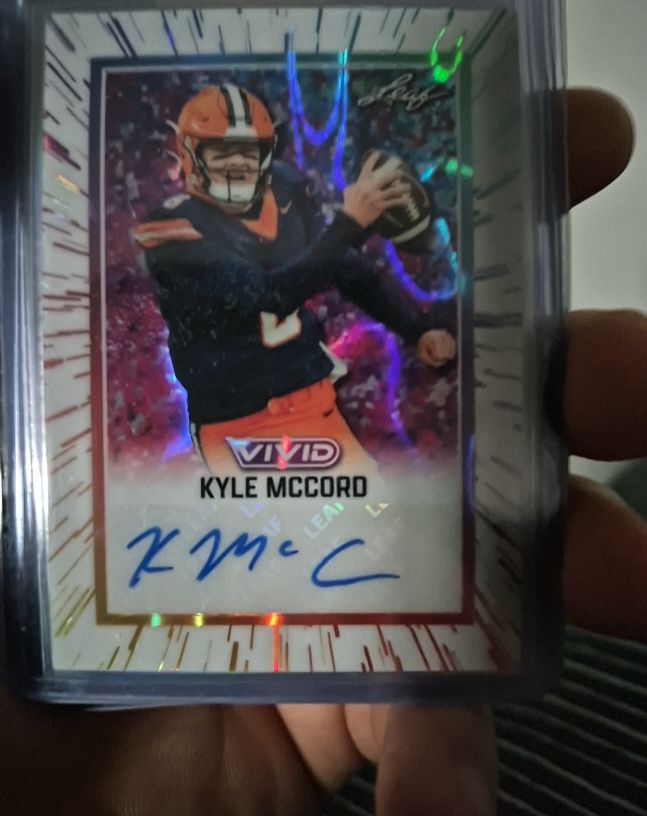 2025 Leaf Vivid #BA-KM1 Kyle McCord — front