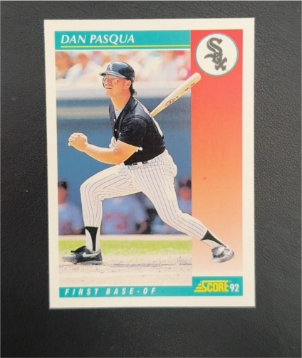 1992 Score #237 Dan Pasqua — front