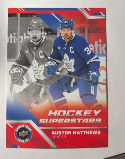 2025 Upper Deck National Hockey Card Day #NHCD-11 Auston Matthews — front