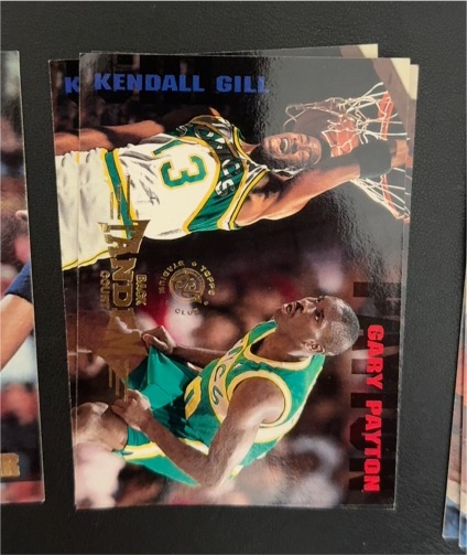 1994-95 Topps Stadium Club #326 Gary Payton / Kendall Gill — front
