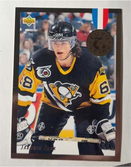 1992-93 Upper Deck Euro Stars #E14 Jaromir Jagr — front