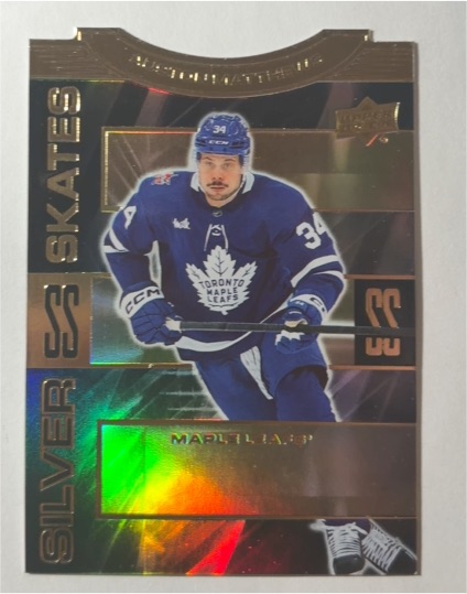 2023-24 Upper Deck Extended Series Silver Skates #SS-30 Auston Matthews — front
