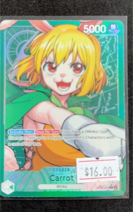 2024 One Piece Two Legends #OP08-021 Carrot Alternate Art — front