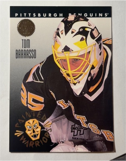 1993-94 Leaf Painted Warriors #9 Tom Barrasso — front